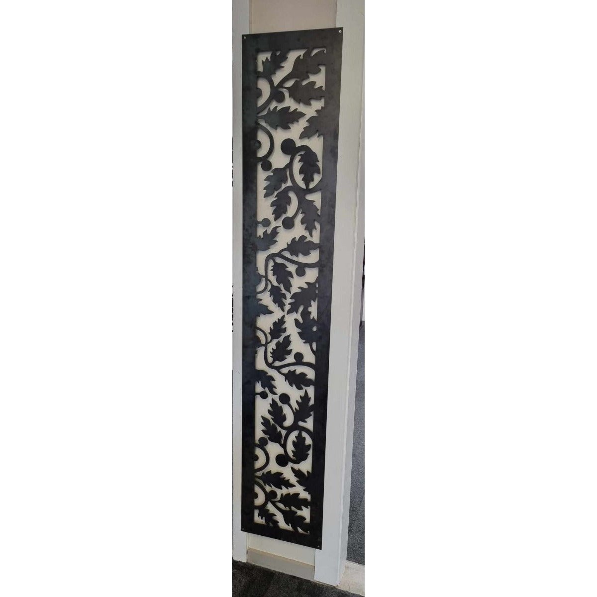Corten Steel Fence Runner and Detailing Panel - Vines