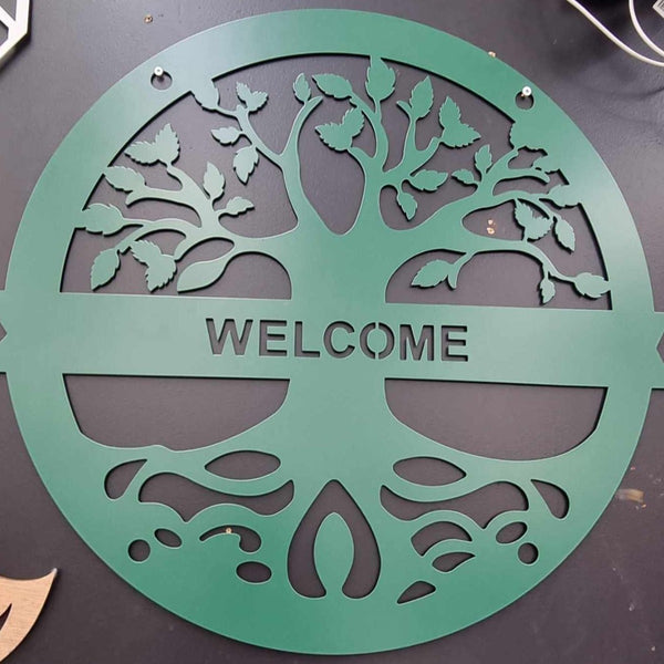Welcome Family Tree Monogram -  ** Clearance **