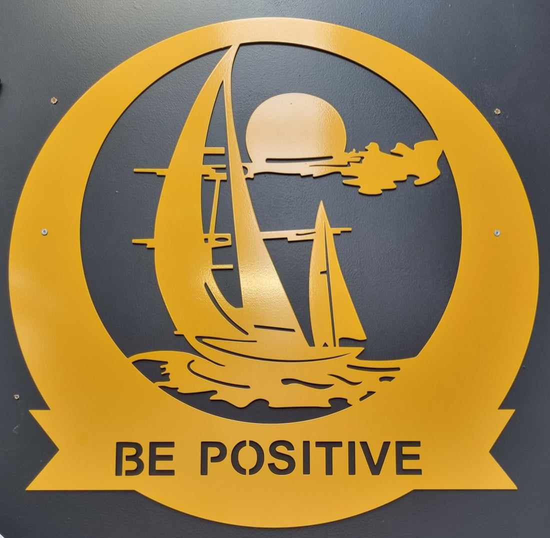 Be Positive The Boat Monogram -  ** Clearance **