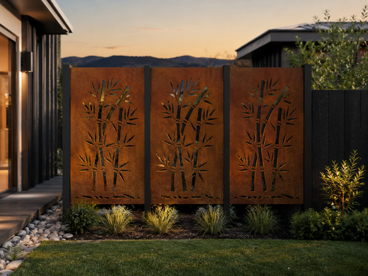 Bamboo Stalks- Laser Cut Fence Panel