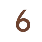 Corten Steel House Numbers "Highway" Small (200 mm)