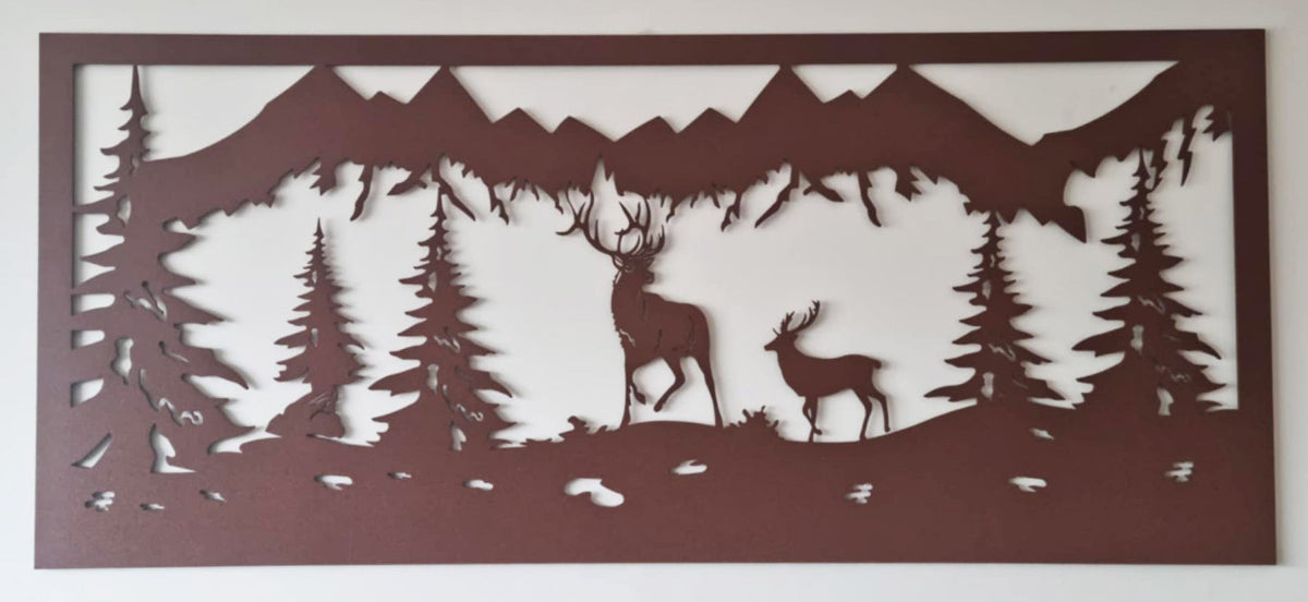 Powder Coated Out in the Wild - Wall Art  ** Clearance **