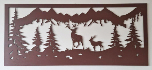 Powder Coated Out in the Wild - Wall Art  ** Clearance **