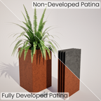 Slim Flatpack Corten Steel Planters - 700 mm High