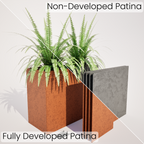 Slim Flatpack Corten Steel Planters - 700 mm High