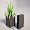 Flatpack Powder Coated Steel Trough Planter 700 mm High - Made in New Zealand