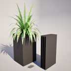 Flatpack Powder Coated Steel Trough Planter 700 mm High - Made in New Zealand