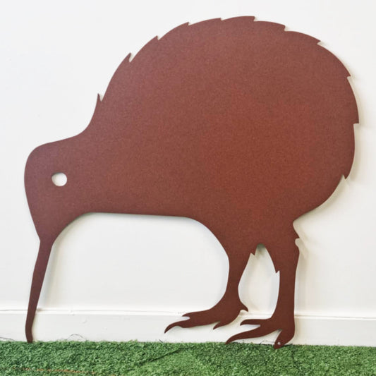 Powder coated Steel Metal Bird - Kiwi Weathered Steel** Clearance **