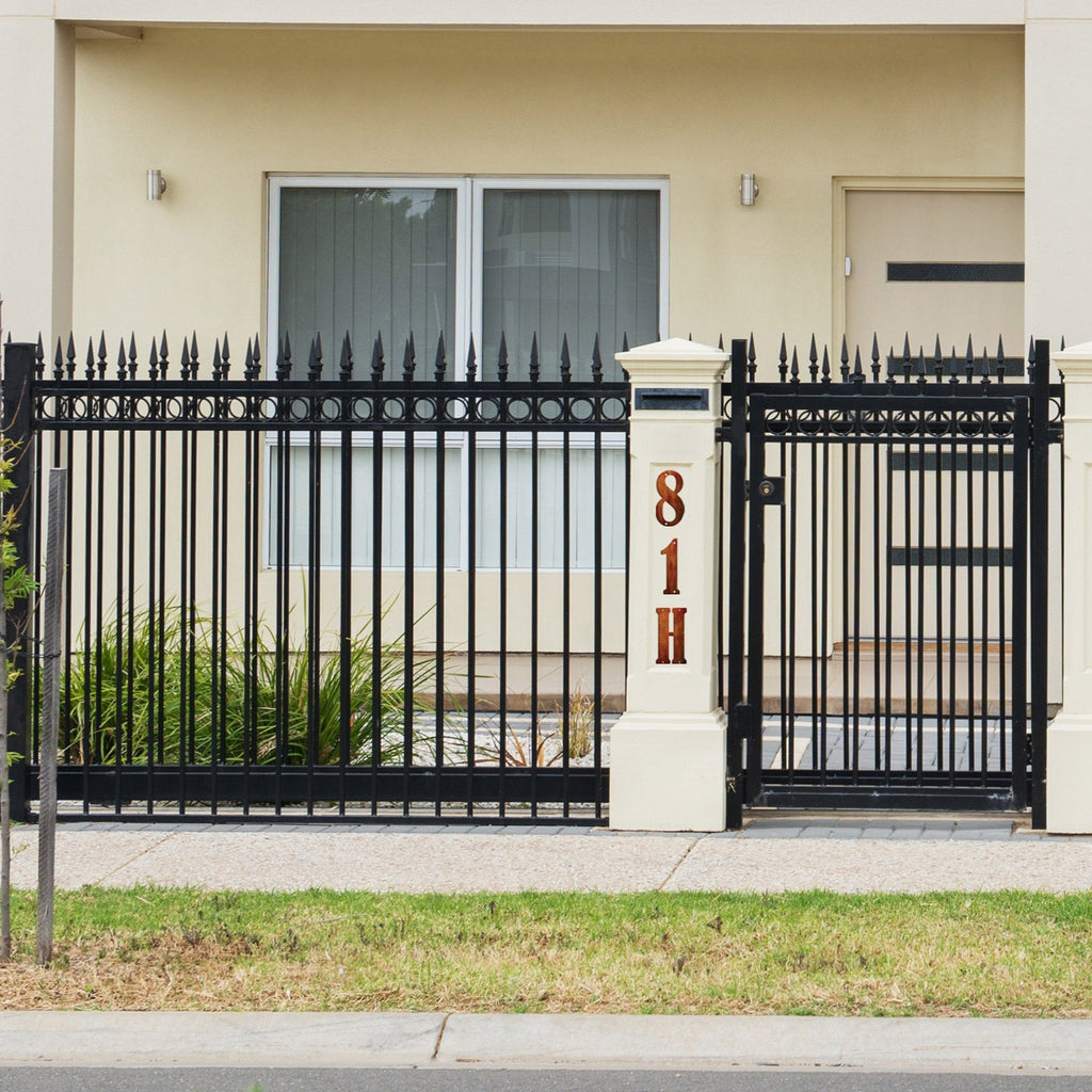 Corten Steel House Numbers Bernard Small (200mm)