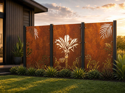Privacy Screen  - Nikau Decorative Panel Set