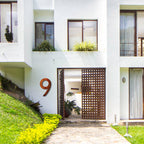 Extra Large Corten Steel House Numbers "Highway" (500 mm)