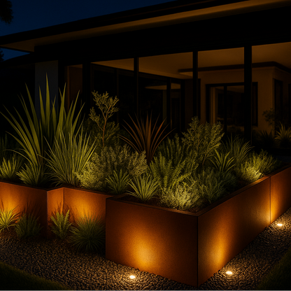 Modular Corten Steel Garden Beds - 400 mm High