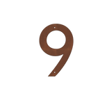 Corten Steel House Numbers "Highway" Small (200 mm)