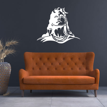 "Adiyogi - The First Yogi" - Metal Wall Art