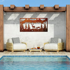 Alpine View - Laser Cut Metal Wall Art