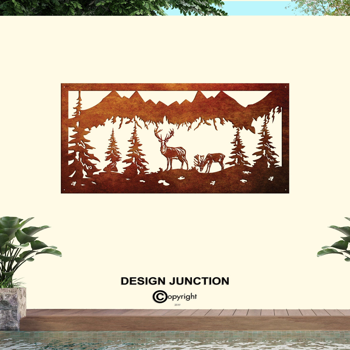 Laser Cut Wall Art - Alpine View