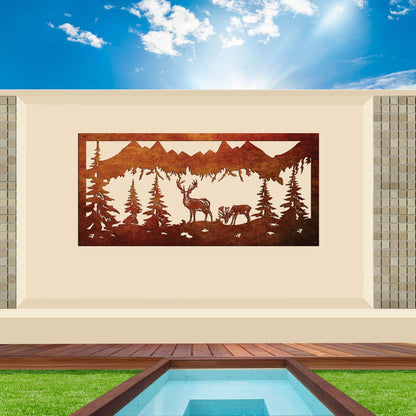 Laser Cut Wall Art - Alpine View