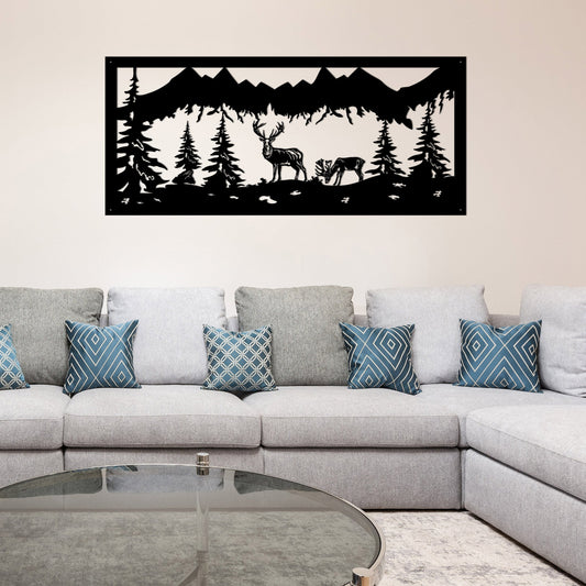 Powder Coated Alpine View - Wall Art  ** Clearance **