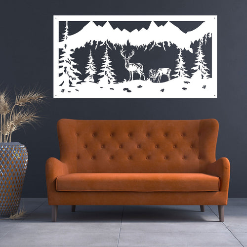 Alpine View - Laser Cut Metal Wall Art