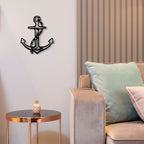 Anchor - Black Powder Coated Wall Art