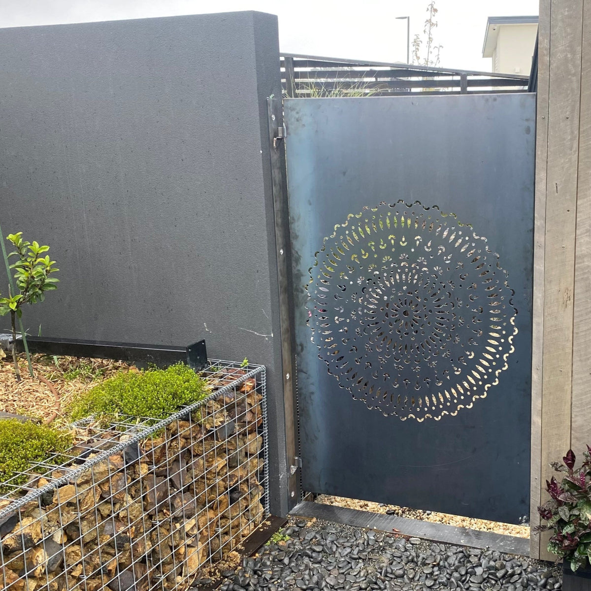 Garden Privacy Doors & Pedestrian Gate  - Mandala