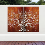Privacy Screen & Fence Panel  - Autumn Whisper Set Of 2
