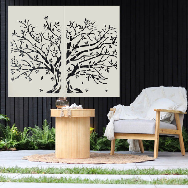 Privacy Screen & Fence Panel  - Autumn Whisper Set Of 2