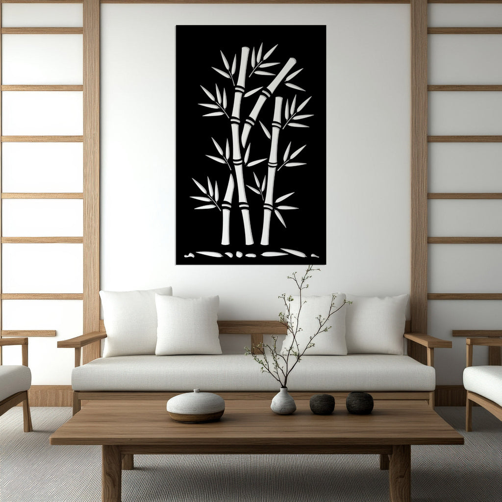 Bamboo Stalks- Laser Cut Fence Panel
