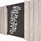 Pedestrian Gates  - Birds I Corten Steel & Powder Coated Aluminium