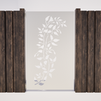 Pedestrian Gates  - Birds I Corten Steel & Powder Coated Aluminium