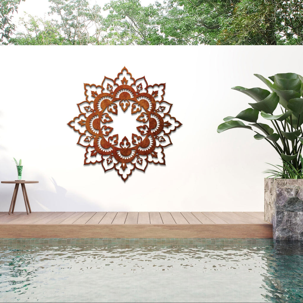 Boho Mandala CR6 - Large Laser Cut Metal Wall Art