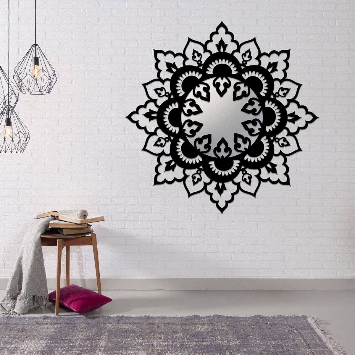 Corten Steel Wall Art - Boho Mandala CR6