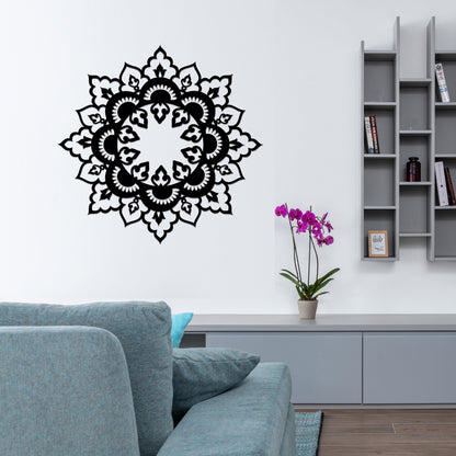 Corten Steel Wall Art - Boho Mandala CR6