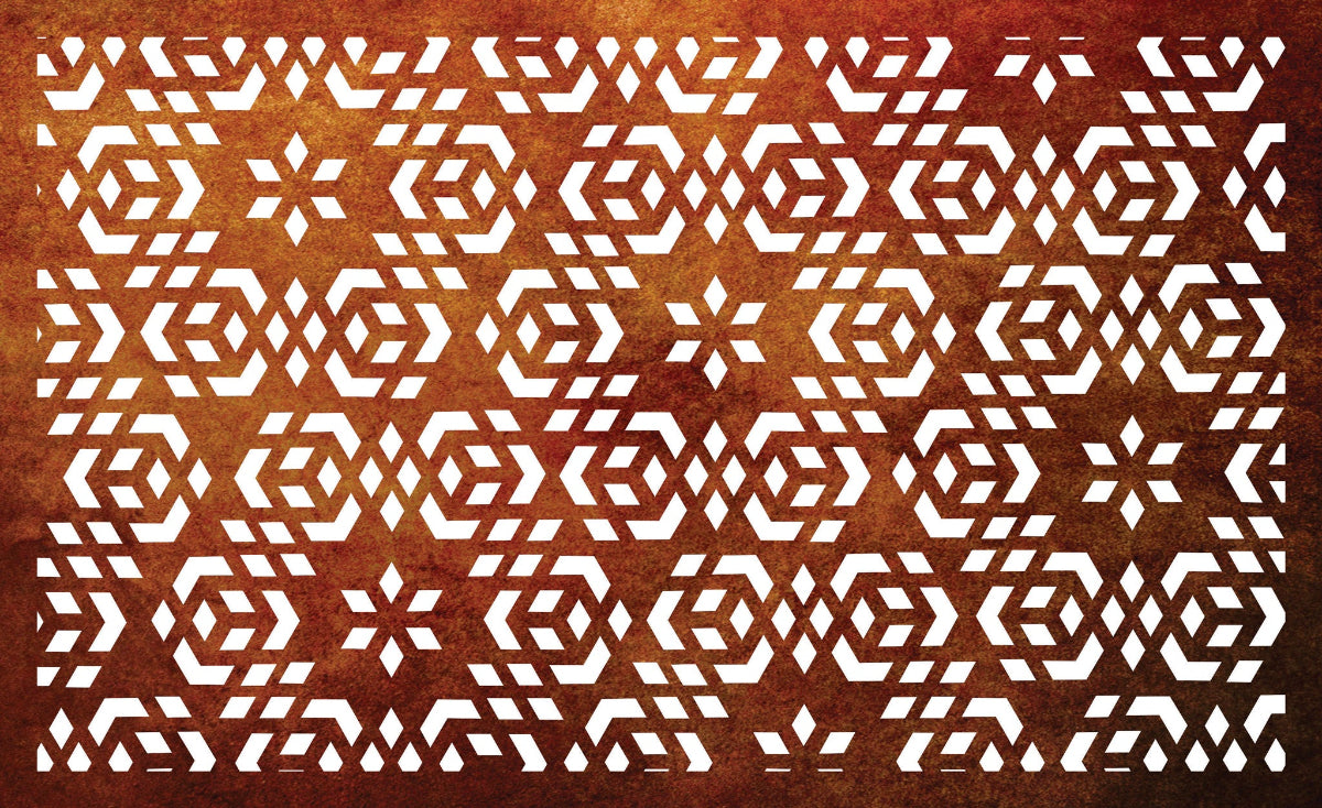 Balustrade & Privacy Panel  - Boho Mark IV - In Corten Steel & Aluminium