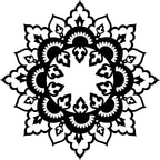 Corten Steel Wall Art - Boho Mandala CR6