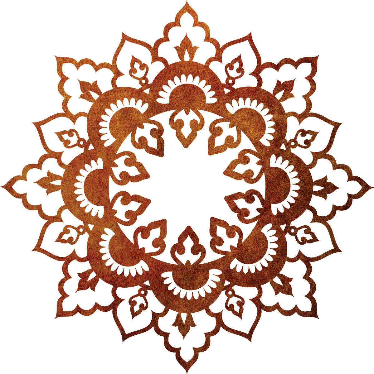Corten Steel Wall Art - Boho Mandala CR6