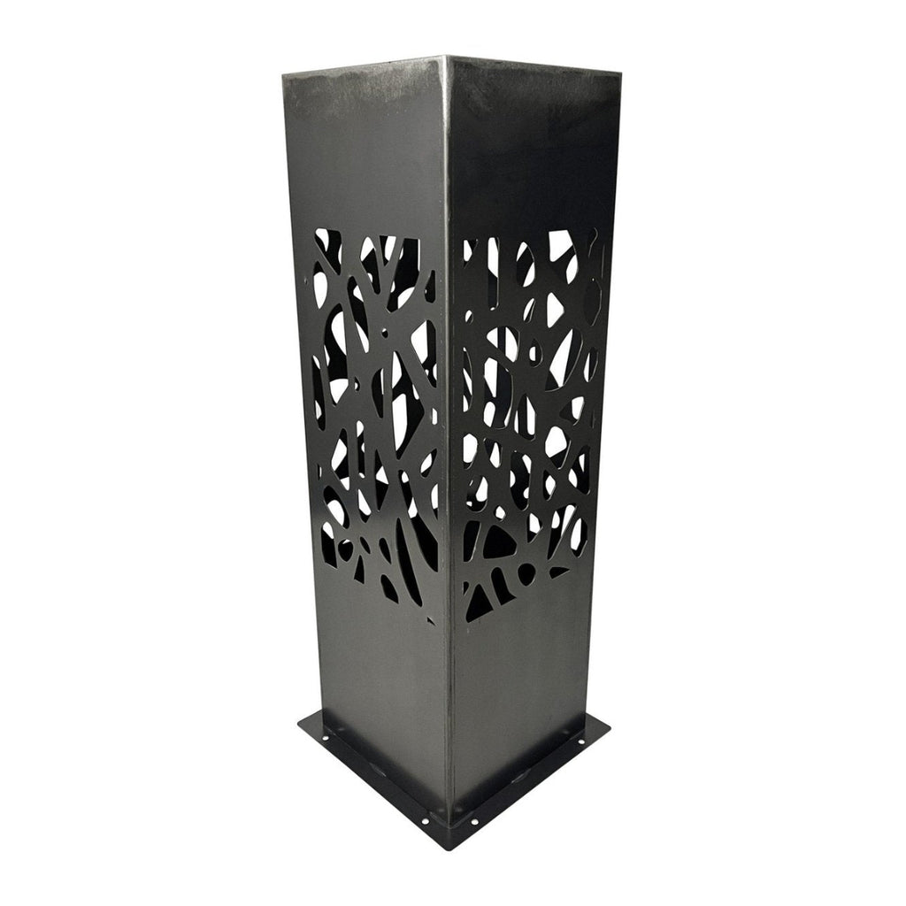 CortenAura Corten Steel Garden Pillar - The Net