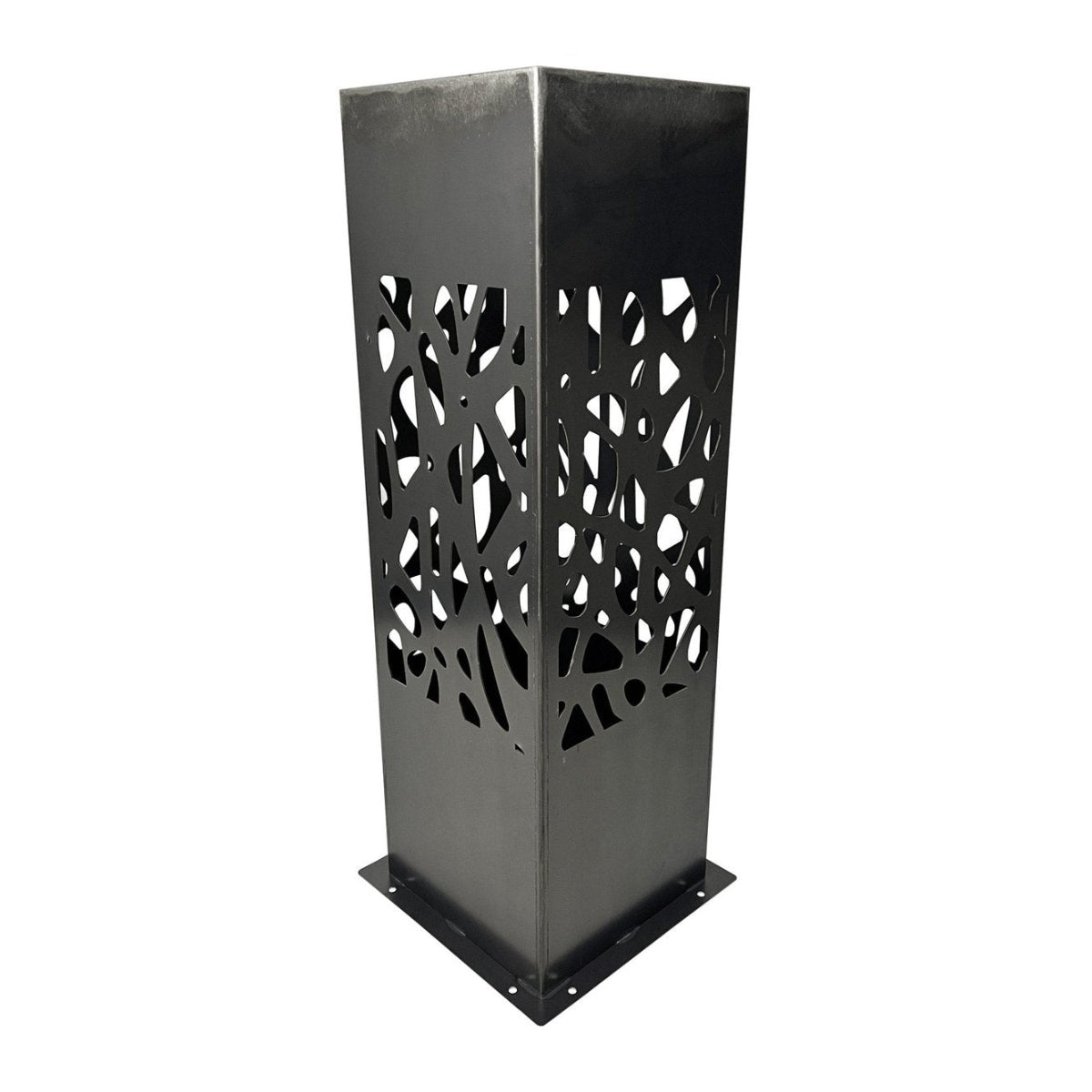 CortenAura Corten Steel Garden Pillar - The Net