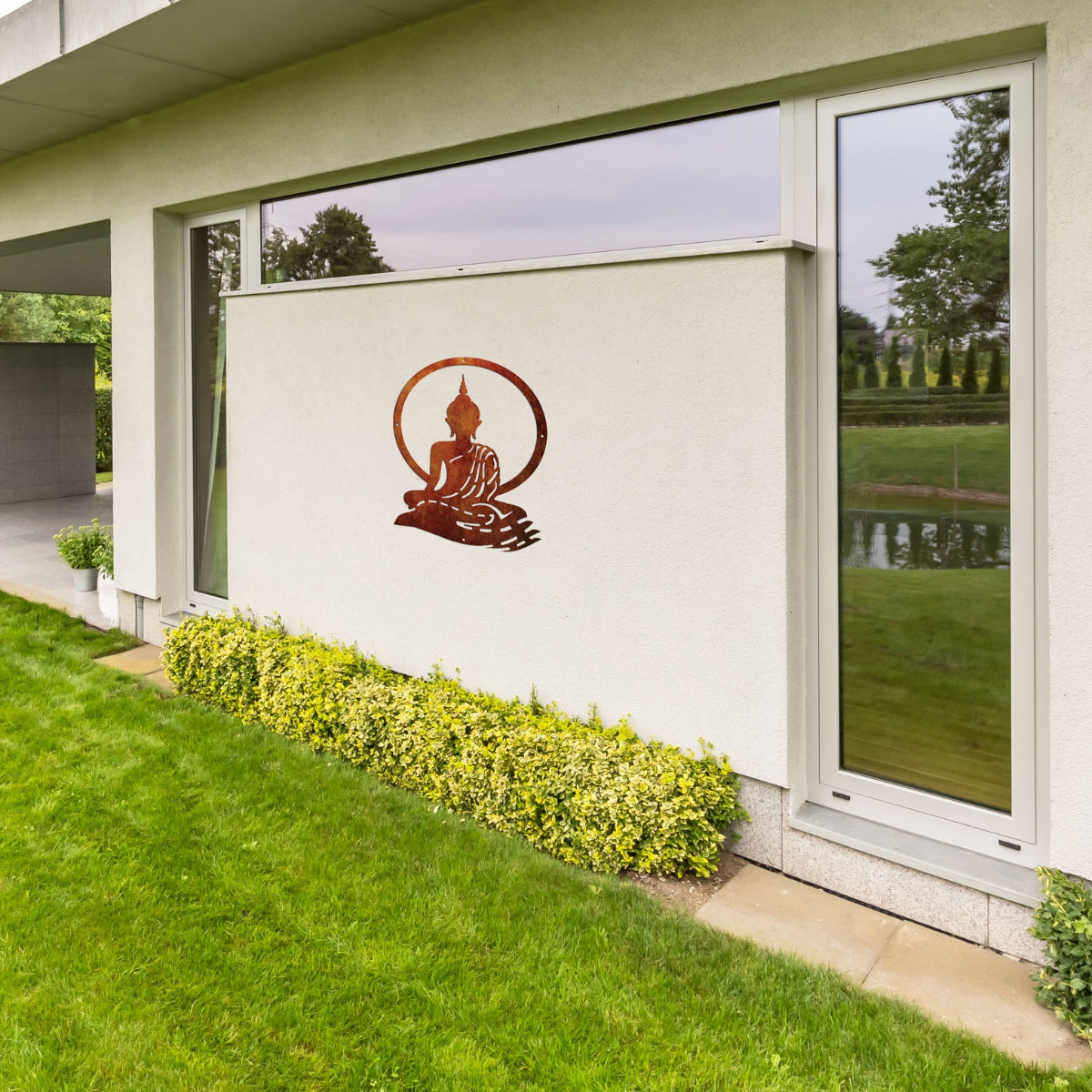 Buddha In Meditation - Laser Cut Metal Wall Art