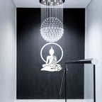 Buddha In Meditation - Laser Cut Metal Wall Art