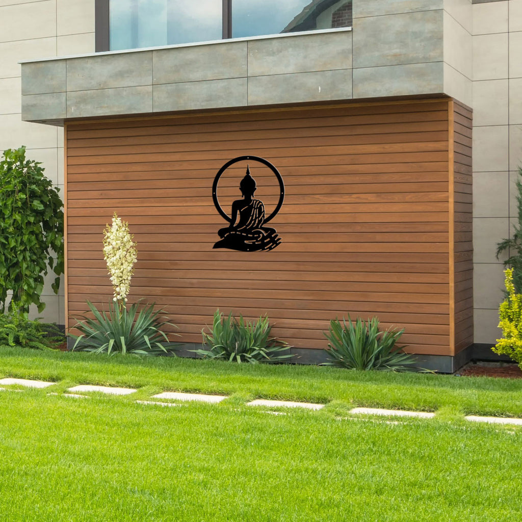 Buddha In Meditation - Laser Cut Metal Wall Art
