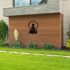 Buddha In Meditation - Laser Cut Metal Wall Art