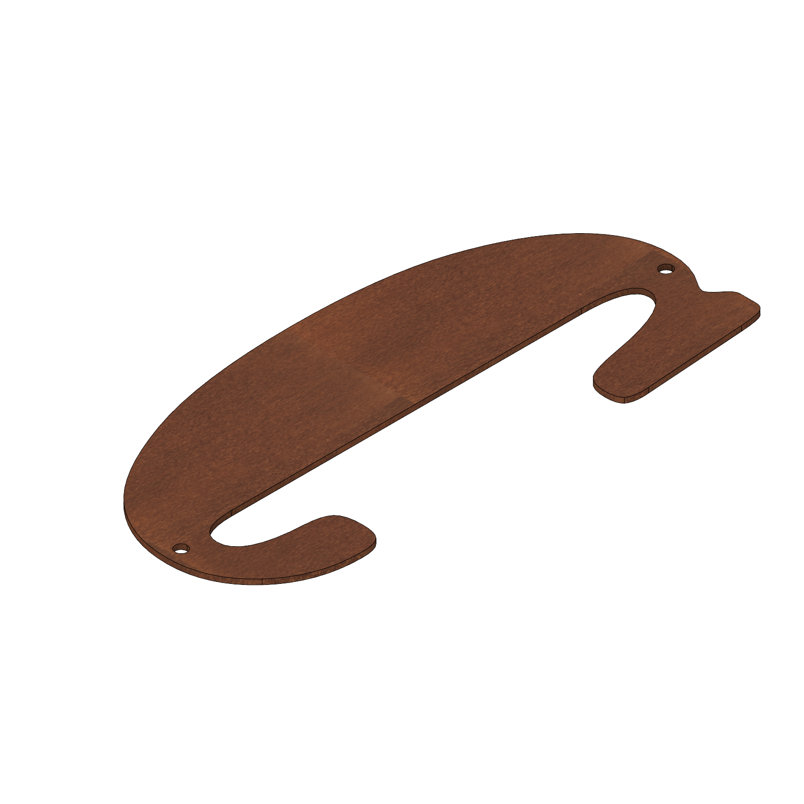 Extra Large Corten Steel House Numbers Bernard (500 mm)