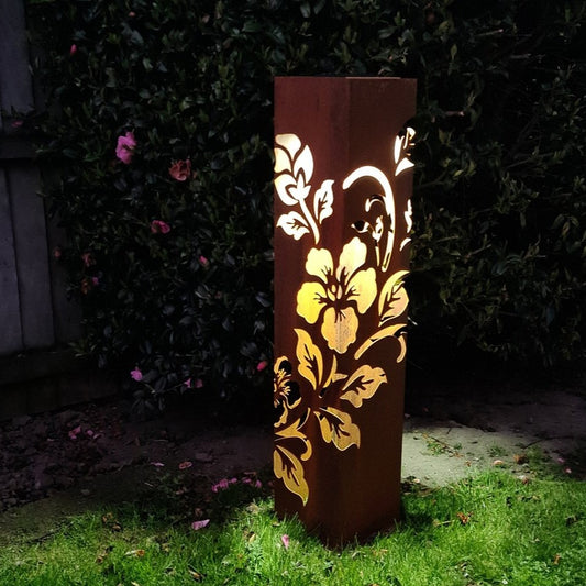 CortenAura - Solar Powered Corten Steel Garden Ornaments