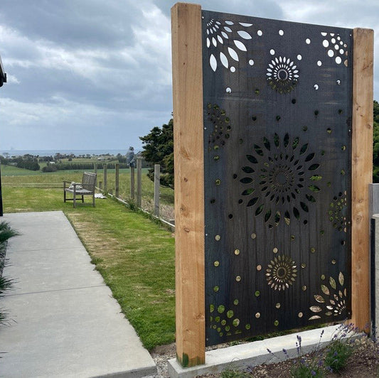 Boho Mandals - Laser Cut Fence Panel