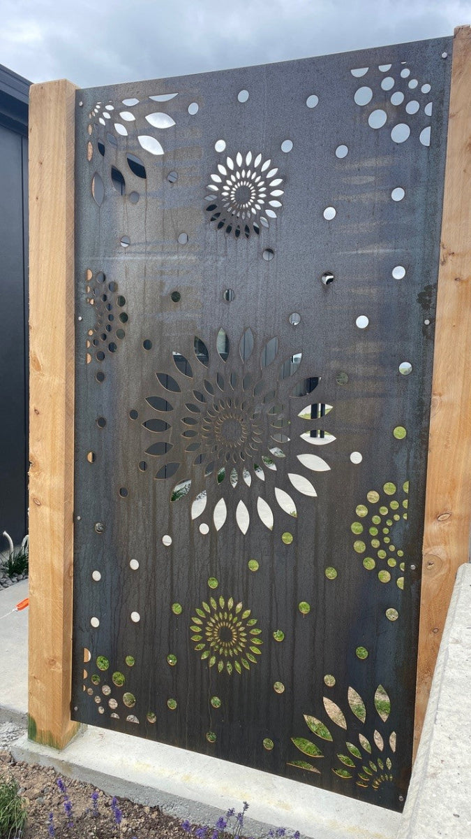 Boho Mandals - Laser Cut Fence Panel