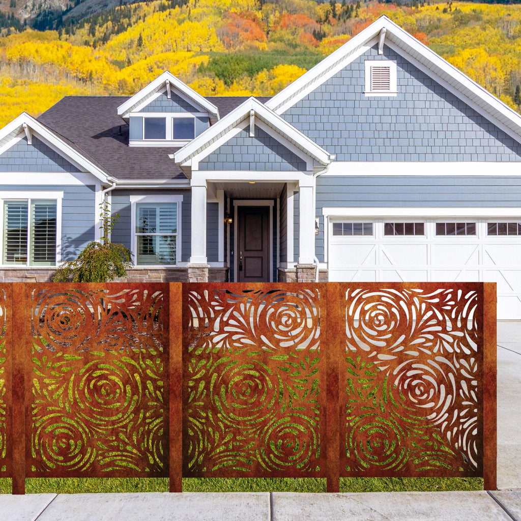 Privacy Screen & Fence Panel  - Drop Flower