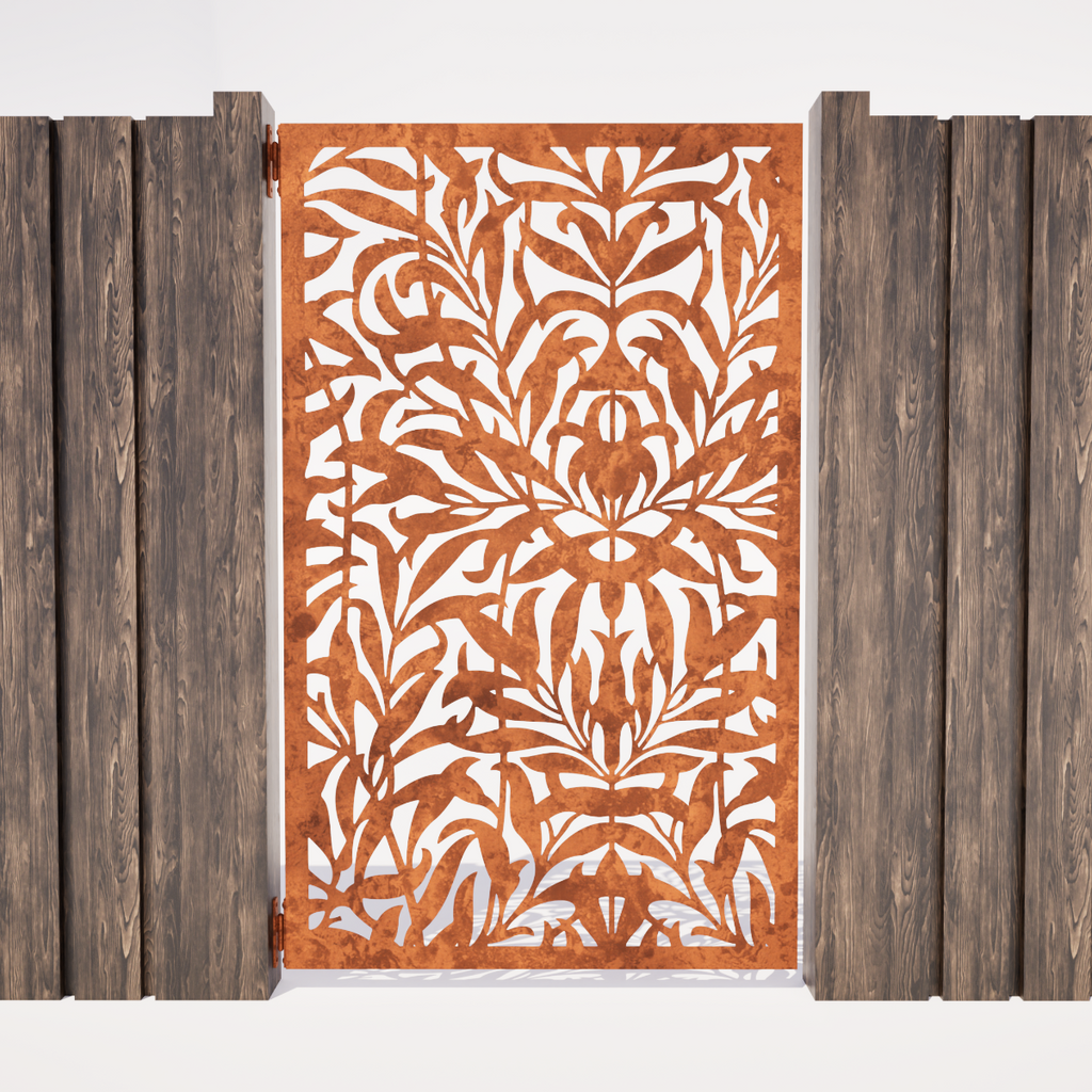 Pedestrian Gate  - Drop Leaf I Corten Steel Or Powder Coated Aluminium