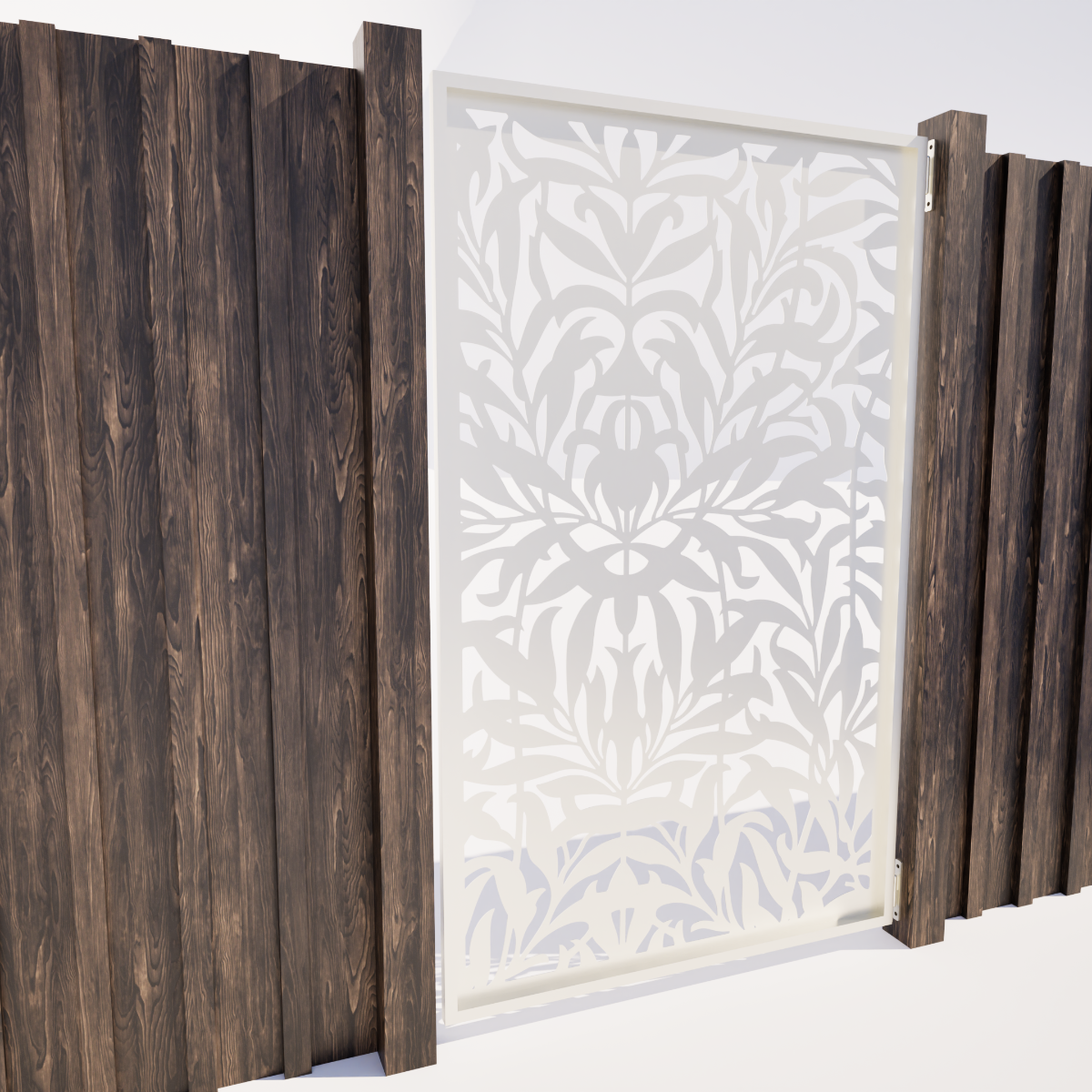Pedestrian Gate  - Drop Leaf I Corten Steel Or Powder Coated Aluminium