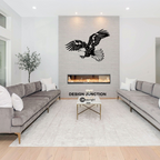 Eagle On The Hunt - Metal Art